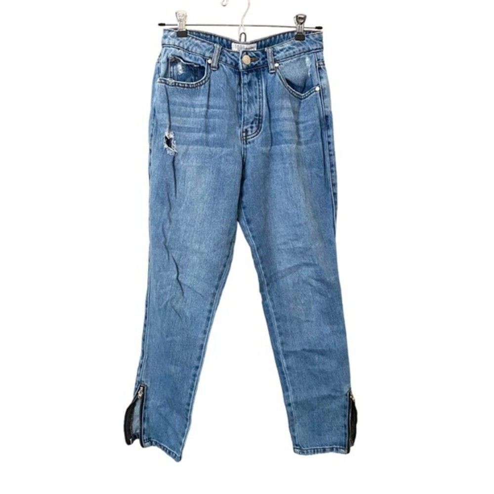 TOBI DENIM Distressed Mom Jean Sz 26